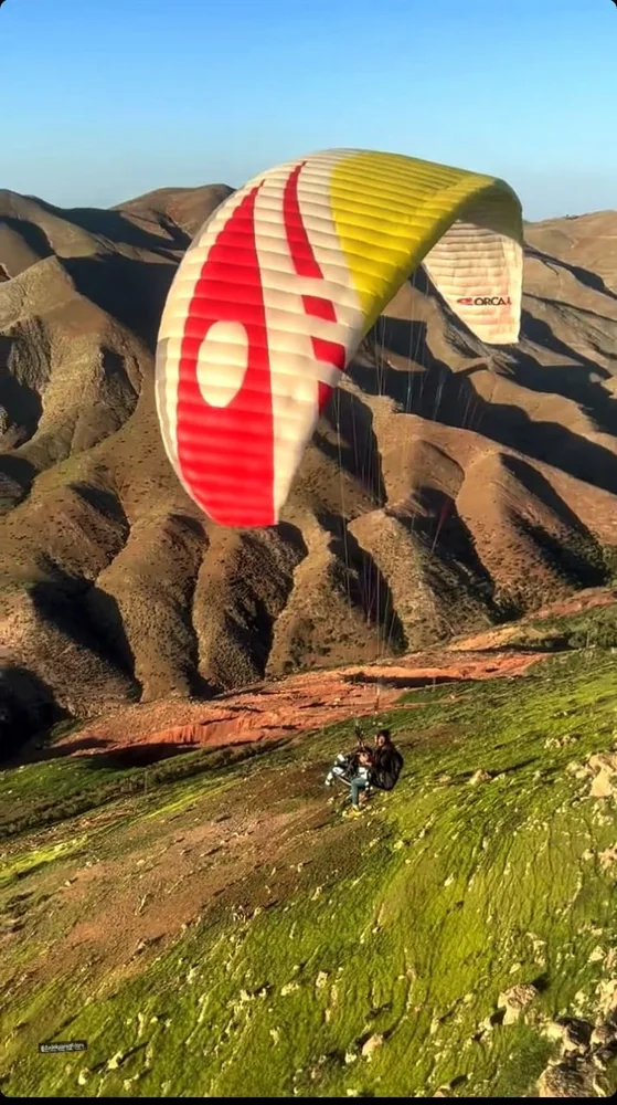In the air